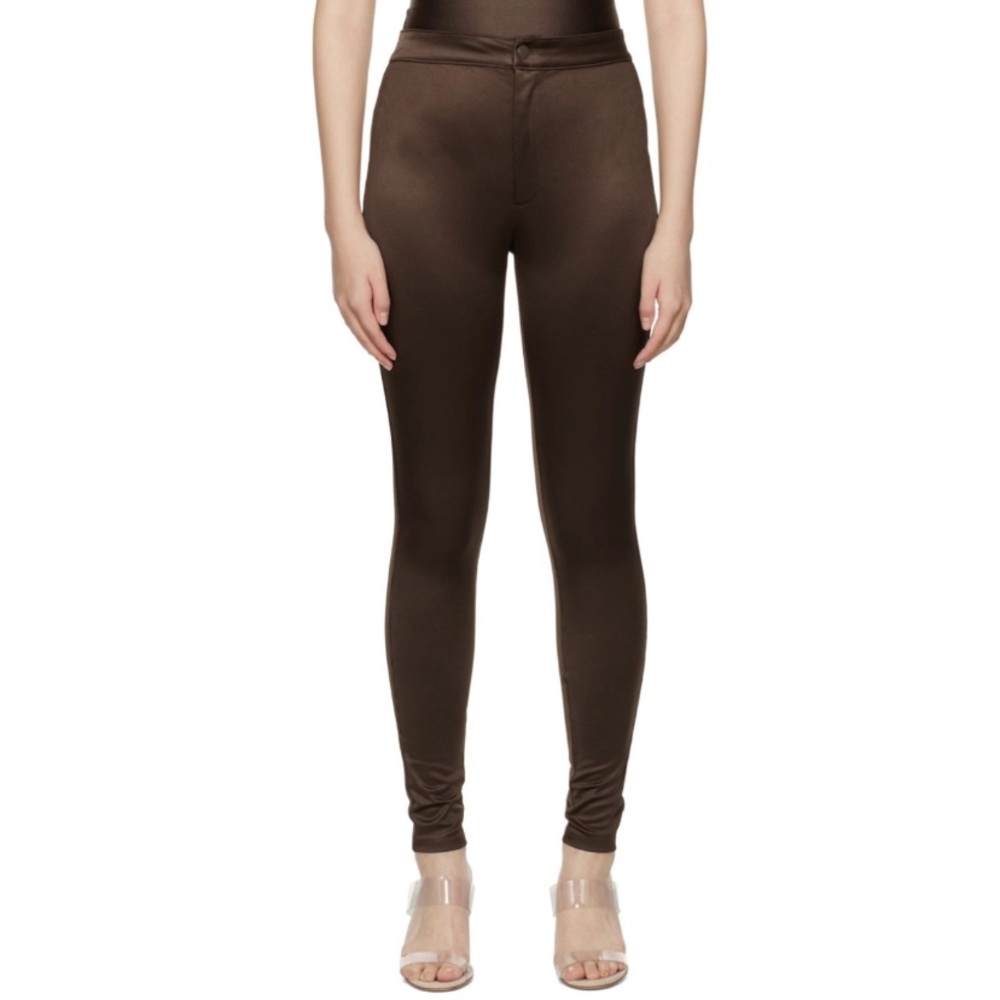 NWOT SKIMS Brown Disco Pants Size XXS